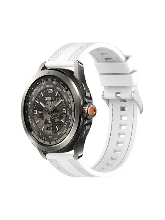 Λουράκι Σιλικόνης Λευκό (Xiaomi Watch S4 47mm)