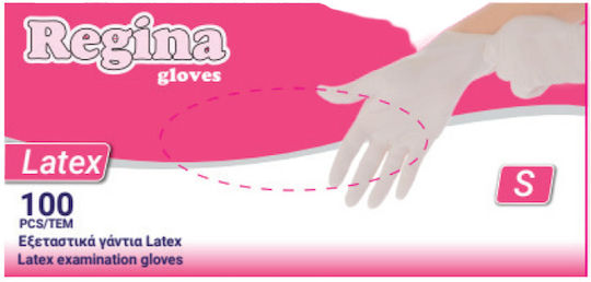 Latex Latex Examination Gloves Powder Free White 100pcs
