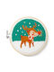 Kikkerland Christmas Tableware Ornaments Rudolph Embroidery