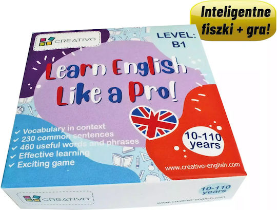 Learn English Like A Pro - Inteligentne Fiszki + Gra (poziom B1)