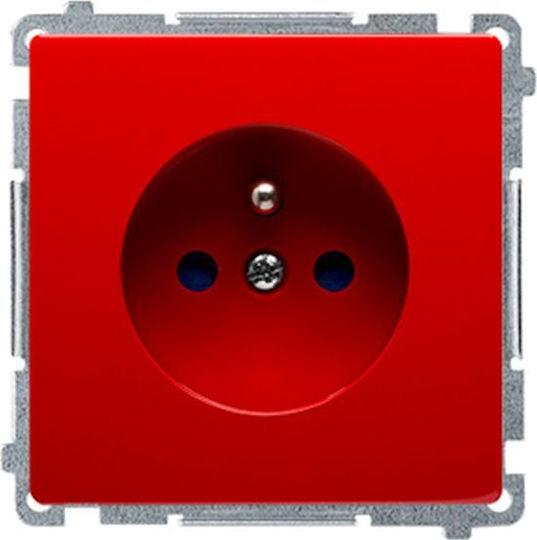 Simon Basic Single Socket Screens Red Bmgz1z.01/22