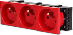 3m Electrical Triple Socket + Lock