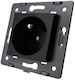 Livolo Black Electrical Socket Insert 16a French Pin C7-c1fr-12