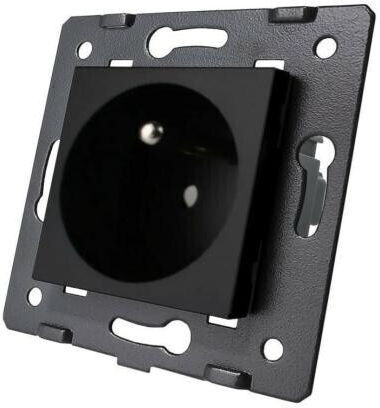 Livolo Black Electrical Socket Insert 16a French Pin C7-c1fr-12