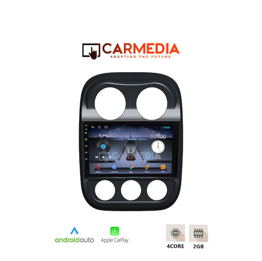 Carmedia Car Audio System for Jeep Compass / Patriot 2012 (Bluetooth/USB/WiFi/GPS/Apple-Carplay/Android-Auto) with Touch Screen 10"