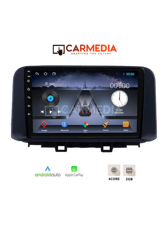Carmedia Car Audio System for Hyundai Kona 2017 (Bluetooth/USB/WiFi/GPS/Apple-Carplay/Android-Auto) with Touch Screen 10"