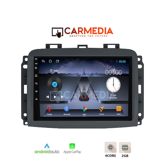 Carmedia Ηχοσύστημα Αυτοκινήτου για Fiat 500L 2012 (Bluetooth/USB/WiFi/GPS/Apple-Carplay/Android-Auto) με Οθόνη Αφής 10"