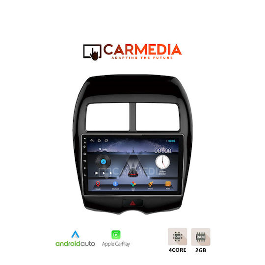 Carmedia Car Audio System for Mitsubishi Asx 2014 (Bluetooth/USB/WiFi/GPS/Apple-Carplay/Android-Auto) with Touch Screen 10"