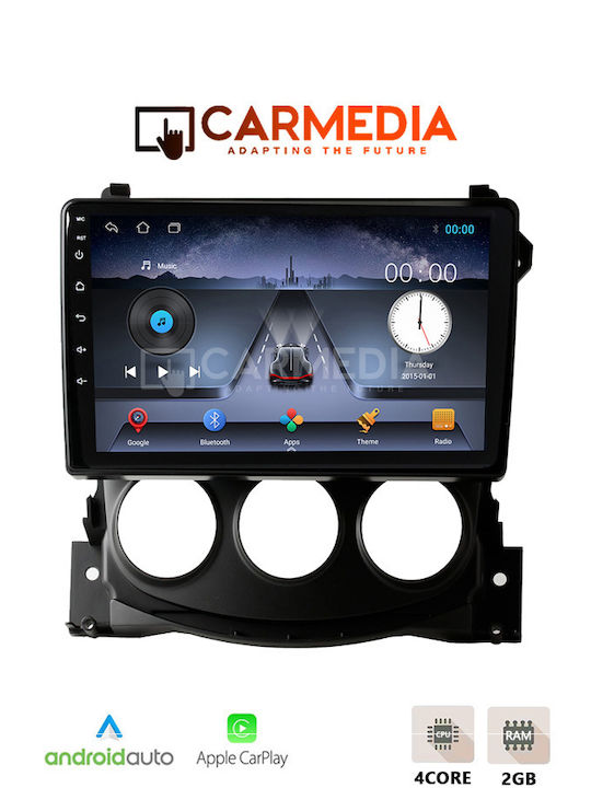 Carmedia Car Audio System for Nissan 370Z 2009-2012 Bluetooth USB Wi-Fi GPS Apple CarPlay Android Auto with 9 Inch Touch Screen