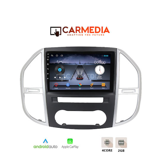 Carmedia Ηχοσύστημα Αυτοκινήτου για Mercedes-Benz Viano / Vito 2015 (Bluetooth/USB/WiFi/GPS/Apple-Carplay/Android-Auto) με Οθόνη Αφής 10"