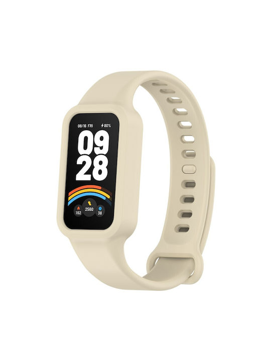 Λουράκι Σιλικόνης Μπεζ (Xiaomi Smart Band 9 Active)