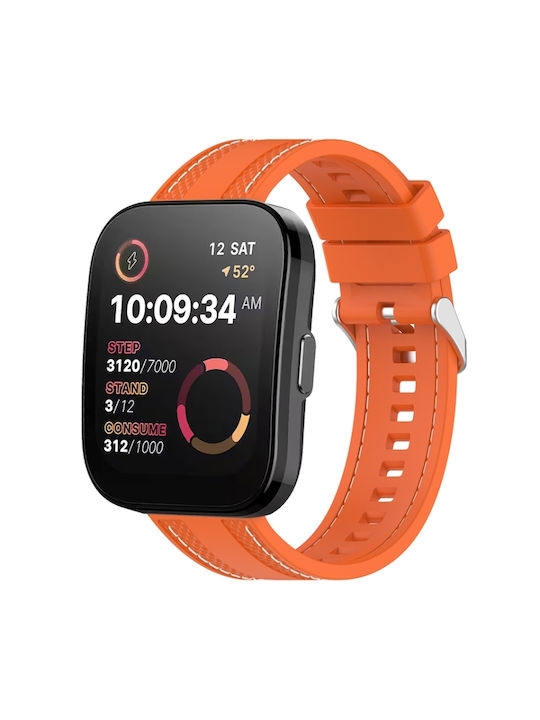 Каишка Силикон Оранжев (Amazfit Bip 5)