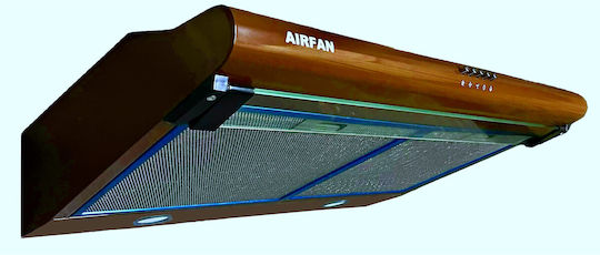 Airfan Freestanding Vent Hood 70cm Brown
