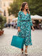 Shoulder Bag Felt 44x34cm Light Blue