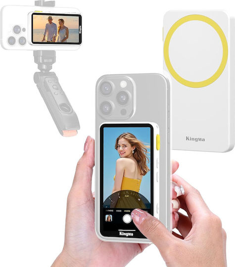 Telecomandă Pentru Selfie Kingma Bluetooth Albă
