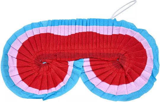 Blindfold Maske Pinata Flippy Set 3 Stück Crepe Papier Pinata Zubehör 17 x 8,4 cm Mehrfarbig