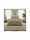 Melinen Sheet Super-Double with Elastic 160x200+35cm. Lavish Beige