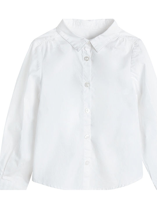 Kids Shirt Long Sleeve White