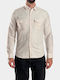 Μακρυμάνικo Overshirt Εκρού