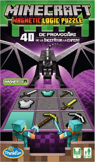 Joc de Societate Minecraft Magnetic pentru 2+ Jucători 8+ Ani Think Fun