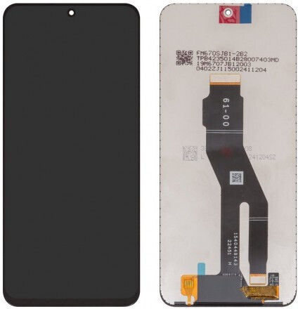Οθόνη mit Touch-Mechanismus und Rahmen für Huawei Honor 90 Lite, Honor X8a (Schwarz)