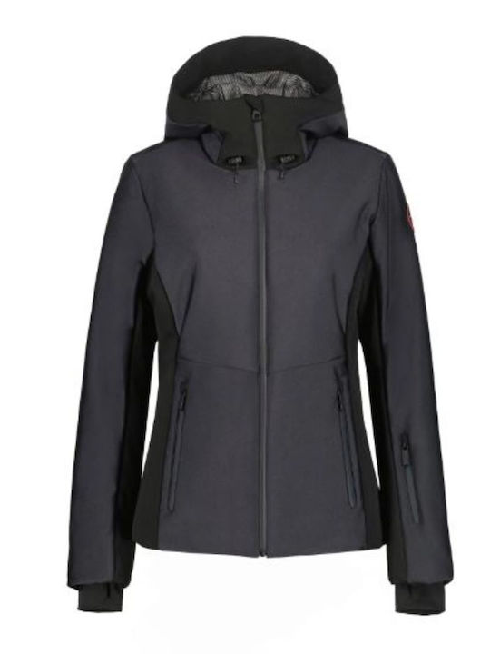 Icepeak 854885555-292 Frauen Jacke aus Weiche Schale für Ski & Snowboard Schwarz