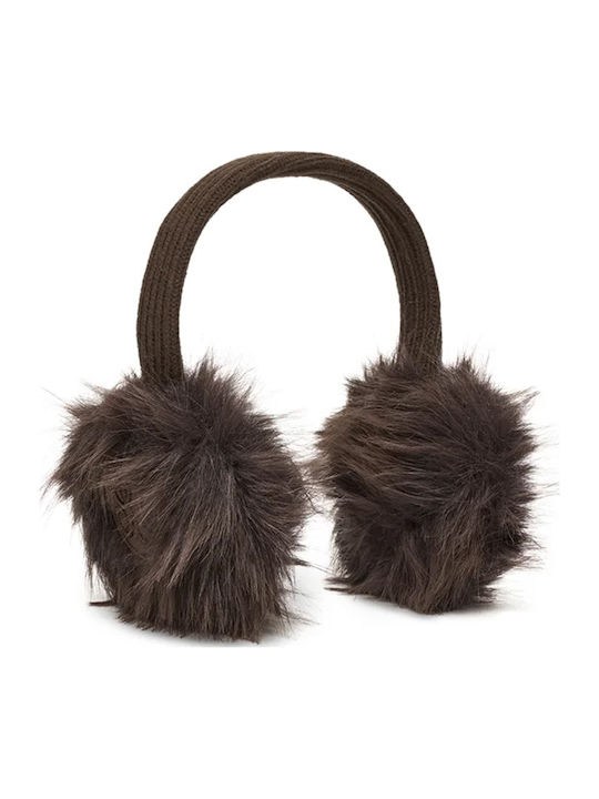 Earmuff Knitted in Brown color