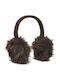 Earmuff Knitted in Brown color