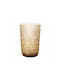 Cryspo Trio Set of Glasses Coffee/Freddo / Water made of Glass in Honey Color 410ml 6pcs