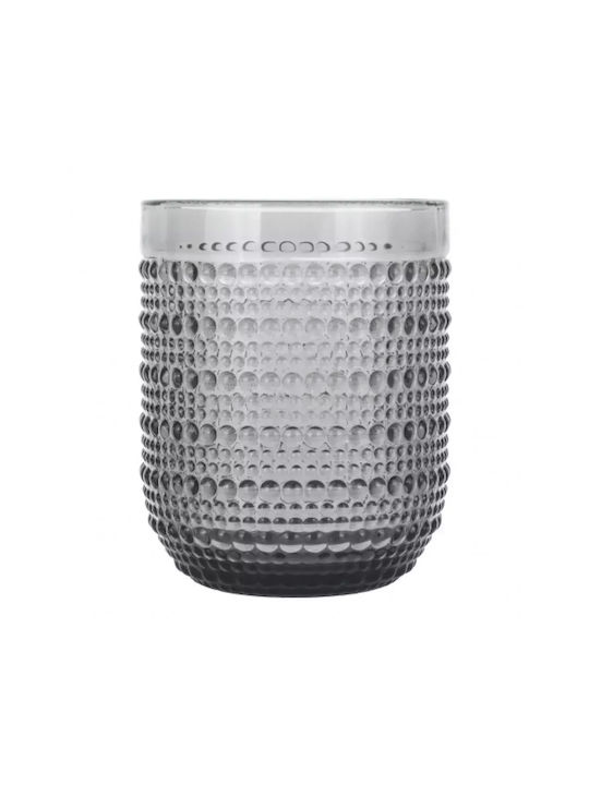 Cryspo Trio Smoke Set of Glasses Water / Whiskey made of Glass in Gray Color 260ml 6pcs