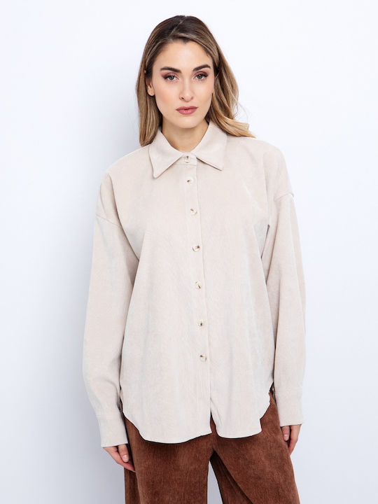 Toi&Moi Women's Long Sleeve Shirt Ecru
