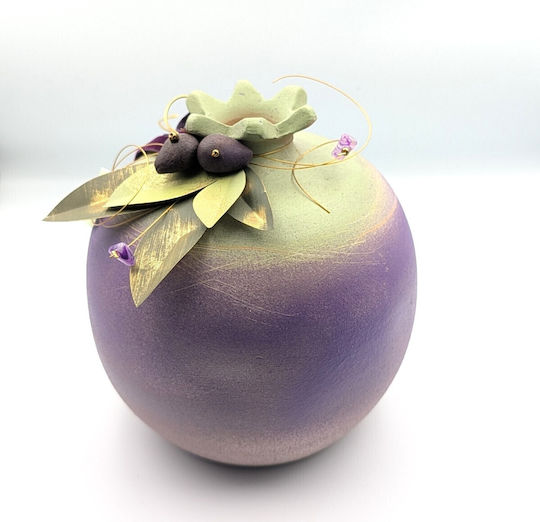 Grekas Home Handgefertigt Tischplatte Glücksbringer Granatapfel Keramik 14cm 1Stück