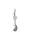 Marhome Hanging Lucky Charm Pomegranate Silver made of Metal 30cm 1pcs