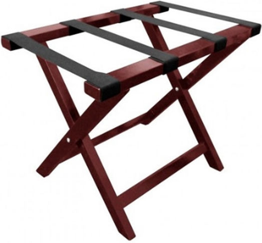GTSA Wooden Foldable Hotel Luggage Rack Brown W63.5xD38xH51cm
