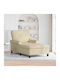Modern Liegestuhl Beige M91xB157xH91cm