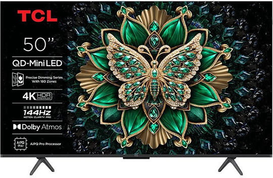 TCL Smart Τηλεόραση 50" 4K UHD Mini LED Q6C HDR (2025) 50Q6C