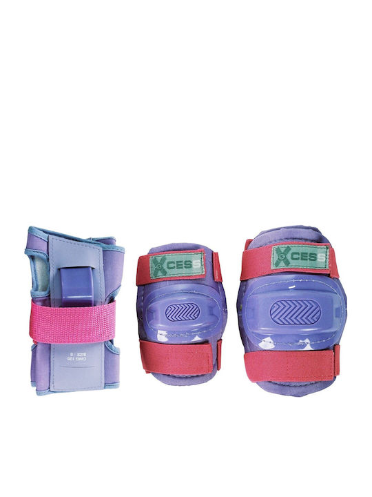Xcess Kinder Schutzausrüstung Set Lila