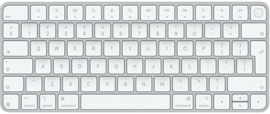 Magic Keyboard with Touch ID for Mac models with  silicon (USB–C) Безжично Само клавиатура Кирилски Бял