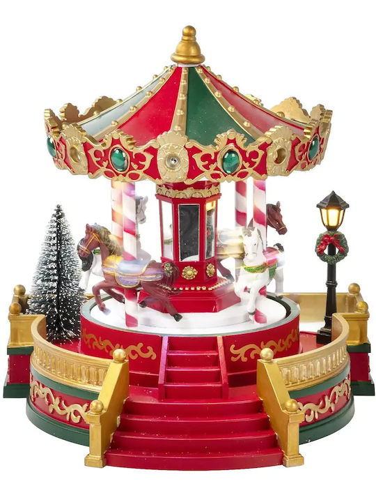 General Trade Illuminated Christmas Carousel Figurine with Motion Music 23 cm