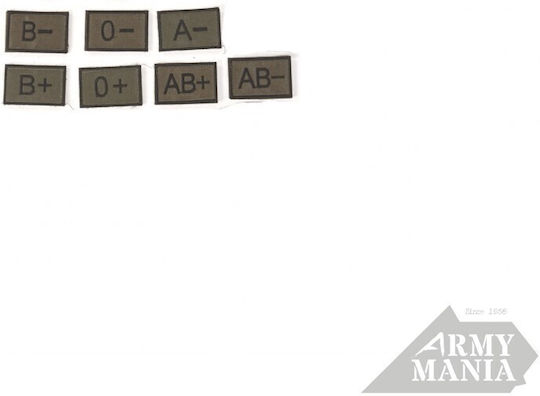 Διακριτικα Φορμας Ομαδα Αιματος Χρατς 6x4cm Β