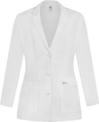 bwell Women's White Medical Dressing Gown