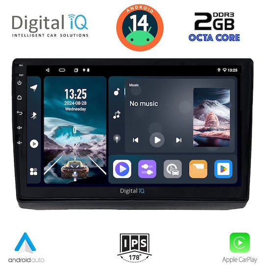 Digital IQ Car Audio System for Opel Vivaro Renault Trafic Nissan Primastar 2004-2015 (Bluetooth/USB/WiFi/GPS/Apple-Carplay/Android-Auto) with Touch Screen 10"