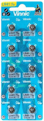 Vinnic Baterii Alcaline LR41 1.5V 10 Bucăți
