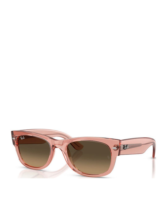 Ray Ban Wayfarer Ii Unisex Sonnenbrille mit Rosa Kunststoff Gestell und Braun Verlaufsfarbe Linse RB0832S 684843