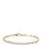 Touch Women's Bracelet Riviera made of Steel Gold Plated