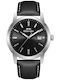 Slazenger Men's Watch Battery with Black Leather Strap