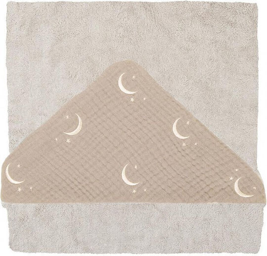 Bimbidreams Hooded Baby Bath Towel Grey