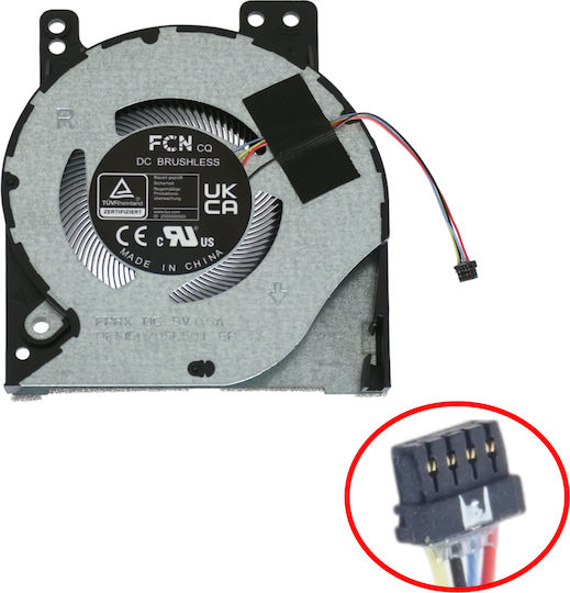 Laptop Fan Cpu Cooling Fan Asus Rog Flow Z13 Gz301 Gz301vu Gz301z Nr2201za Nr2201ze Gz301zc Gz301ze Gz301vu-mu008w Gz301vu-mu001w 13nr07y0t02011 6033b0112201 Dfs150705l50t-fprx Vga 4pin Code 81523