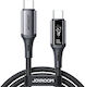Joyroom S-A60 StarTalk LED USB 2.0 Cable USB-C male - USB-C 100W PD Μαύρο 1.2m