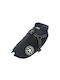 Denik Pets Black Fleece / Waterproof Dog Coat XLarge with 34cm Back Length